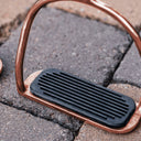 Sprenger - roségold Steigbügel mit schwarzer Einlage - 120 mm Trittweite ESKOTOMIC