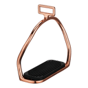 Sprenger - roségold Steigbügel mit schwarzer Einlage - 120 mm Trittweite ESKOTOMIC
