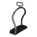 Sprenger - ShinyBlack Steigbügel mit schwarzer Einlage - 120 mm Trittweite ESKOTOMIC