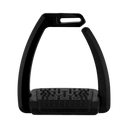 Aero-Steigbügel schwarz eloxiert - 120 mm Trittweite ESKOTOMIC