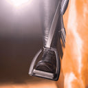 Aero-Steigbügel schwarz eloxiert - 120 mm Trittweite ESKOTOMIC