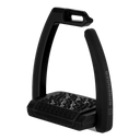 Aero-Steigbügel schwarz eloxiert - 120 mm Trittweite ESKOTOMIC