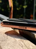 Sprenger - roségold Steigbügel mit schwarzer Einlage - 120 mm Trittweite ESKOTOMIC
