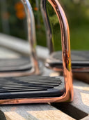Sprenger - roségold Steigbügel mit schwarzer Einlage - 120 mm Trittweite ESKOTOMIC