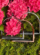 Sprenger - roségold Steigbügel mit schwarzer Einlage - 120 mm Trittweite ESKOTOMIC